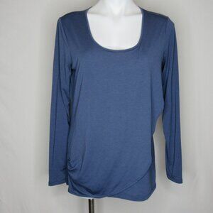 Athleta Blue Long Sleeve MOONBEAM Long Sleeve Tee Women's M Medium